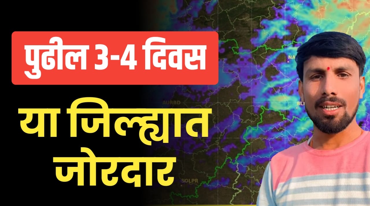 पुढील 3-4 दिवस या जिल्ह्यात